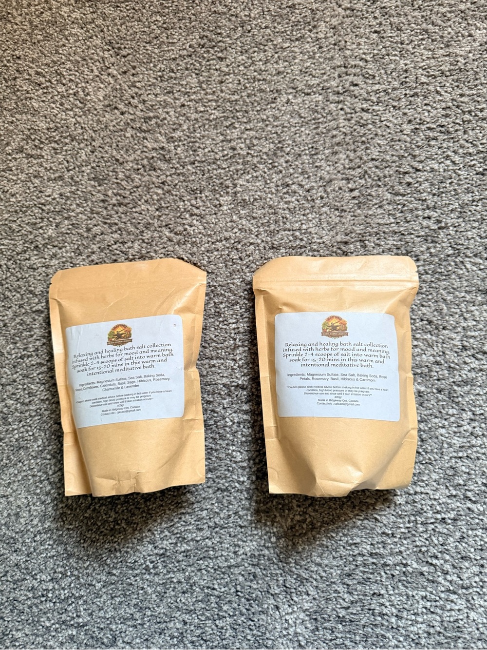 Hearth, Hammer & Harvest Herbal Bath Salt Duo – 2 x 400g Unopened 2 for 1 - Picture 4 of 6